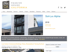 Tablet Screenshot of passivehousecal.org